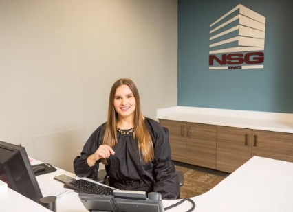 woman at front desk