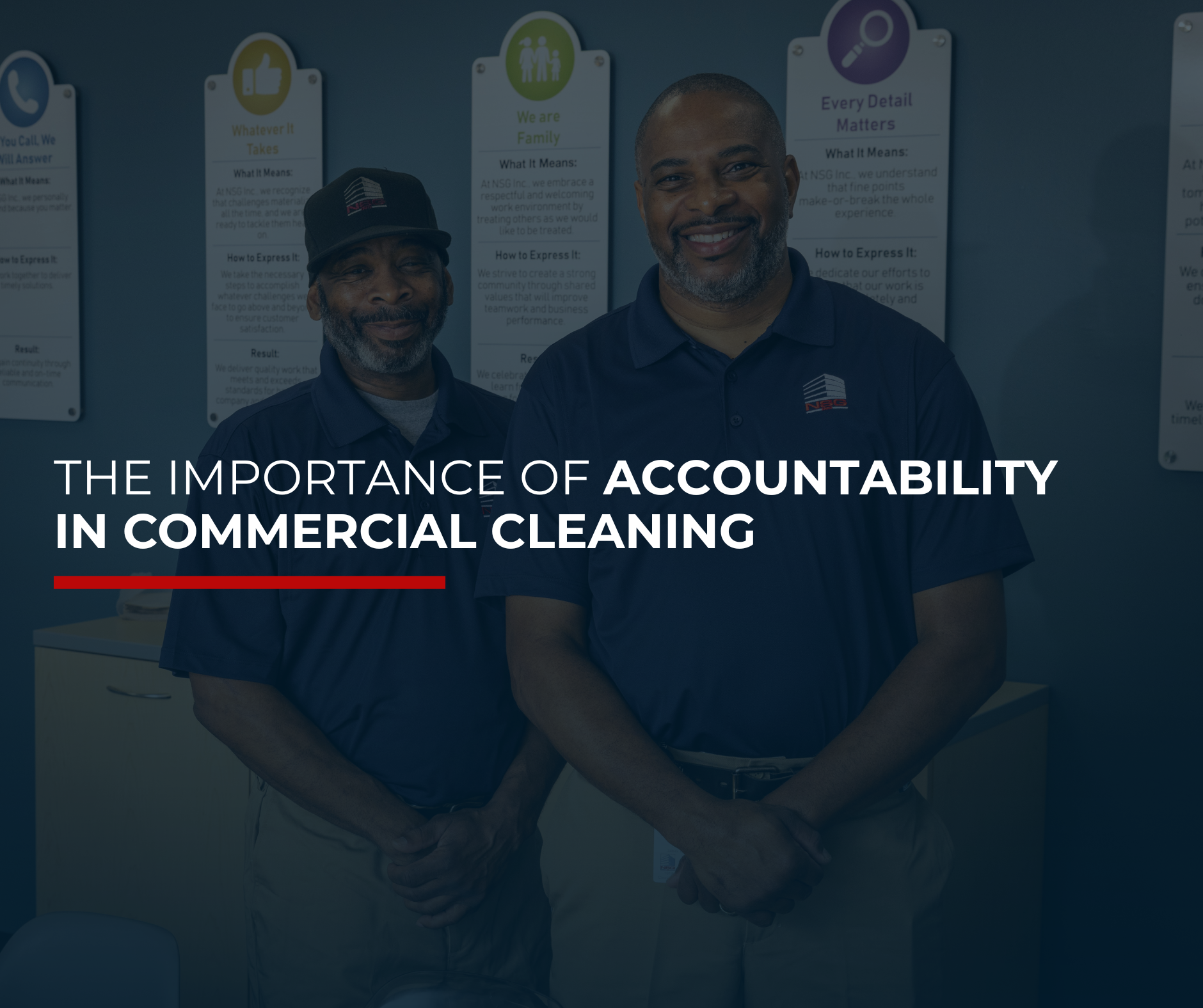 accountability in commercial cleaning blog header image