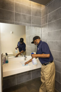 Medical office commercial cleaning restroom janitor